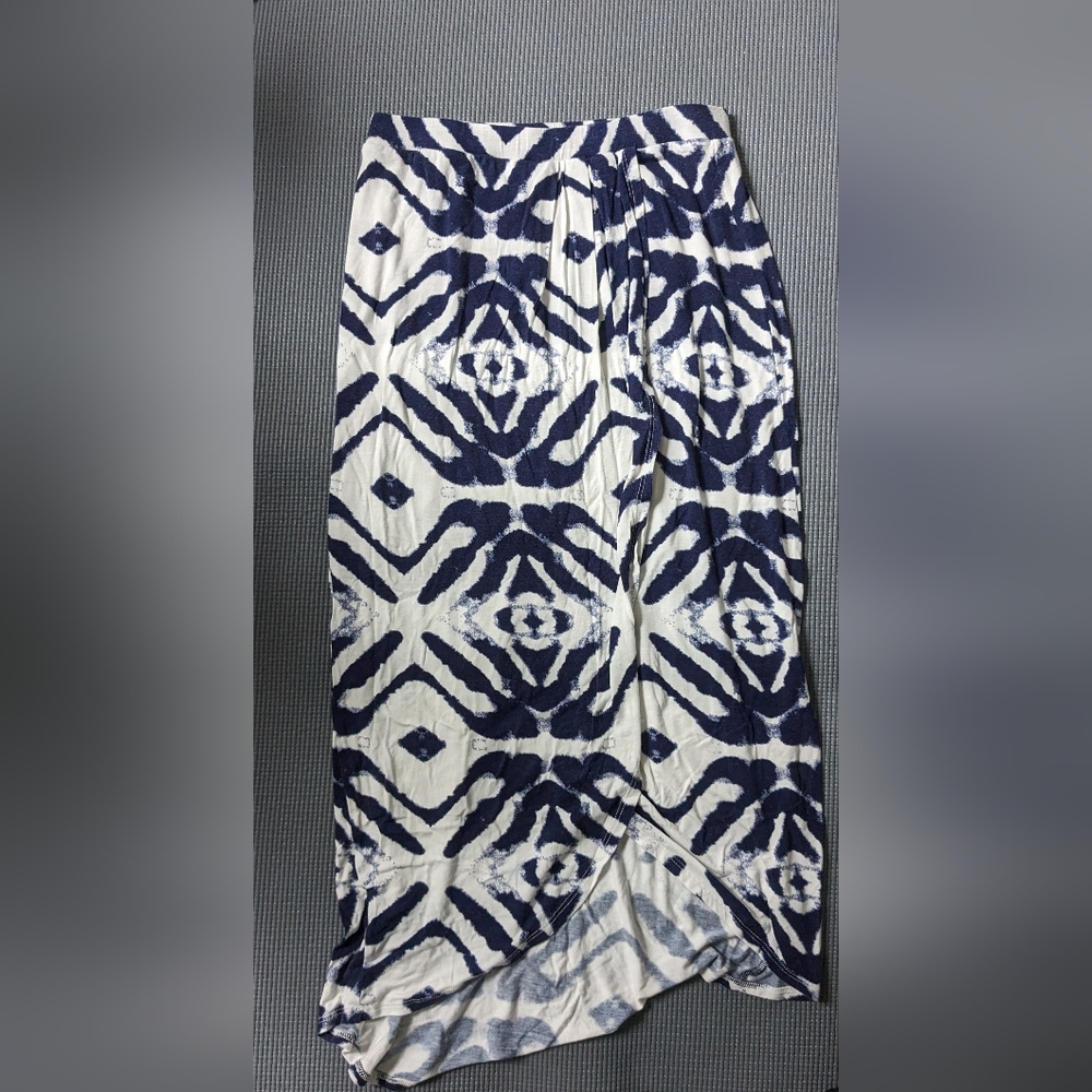 Knit sarong midi skirt